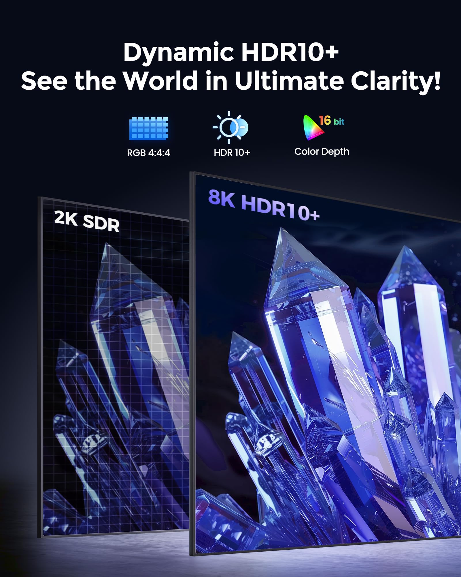 Silkland 8K HDMI Kabel 2m, Zertifiziertes HDMI 2.1 Kabel 4K@120Hz eARC HDR10+ 3D VRR 48Gbps für PS5, Soundbar, Mac Mini M4/Macbooks, OLED-TV, TV-Box, Blu-ray, Beamer, PC, Monitor, Grafikkarten RTX4090 3