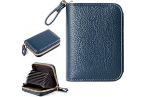 EcoVision Credit Card Holder RFID Card Case Wallet, Small Accordion Zipper Card Case Holder, Card Organizer Case for Women Me