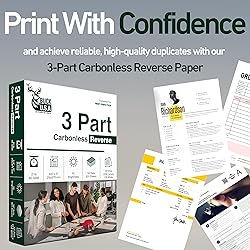 3 Part Reverse Carbonless NCR Paper (5900), 8.5" x