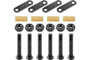 Lonffery Trailer Alex Shackle Kit, 312L Shackle Strap Fit for 3500lb-7200lb Double Eye Spring