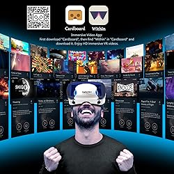 VR Headset with Controller Adjustable 3D VR Glasses