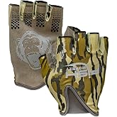 Fish Monkey Stubby Guide Glove, Enhanced-Grip Sun Protection Fishing Glove
