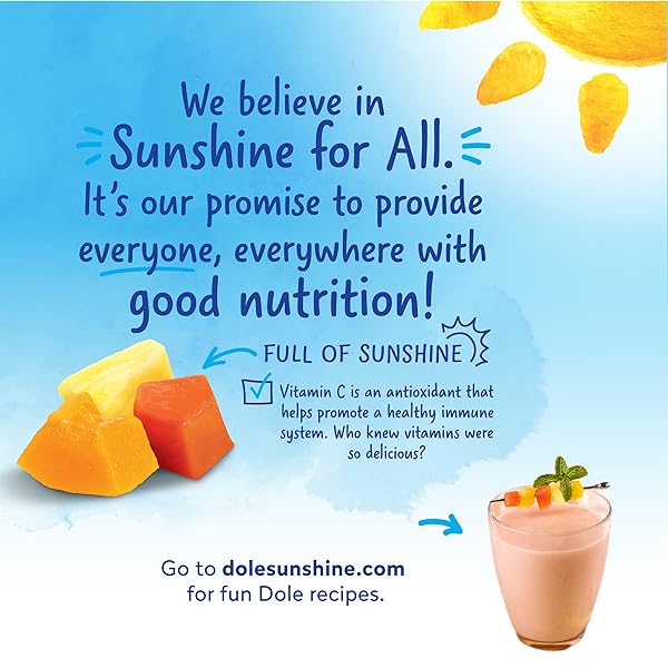 DOLE TROPICAL FRUIT IN 100% FRUIT JUICE WITH PINEAPPLE & PAPAYA, 23.5 OZ RESEALABLE JAR