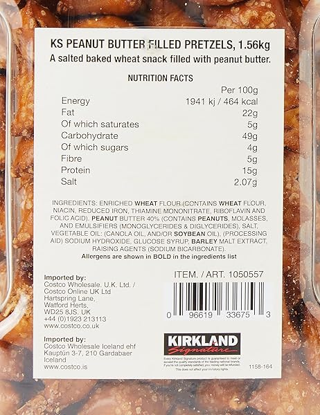KIRKLAND SIGNATURE PEANUT BUTTER PRETZELS, 55 OZ