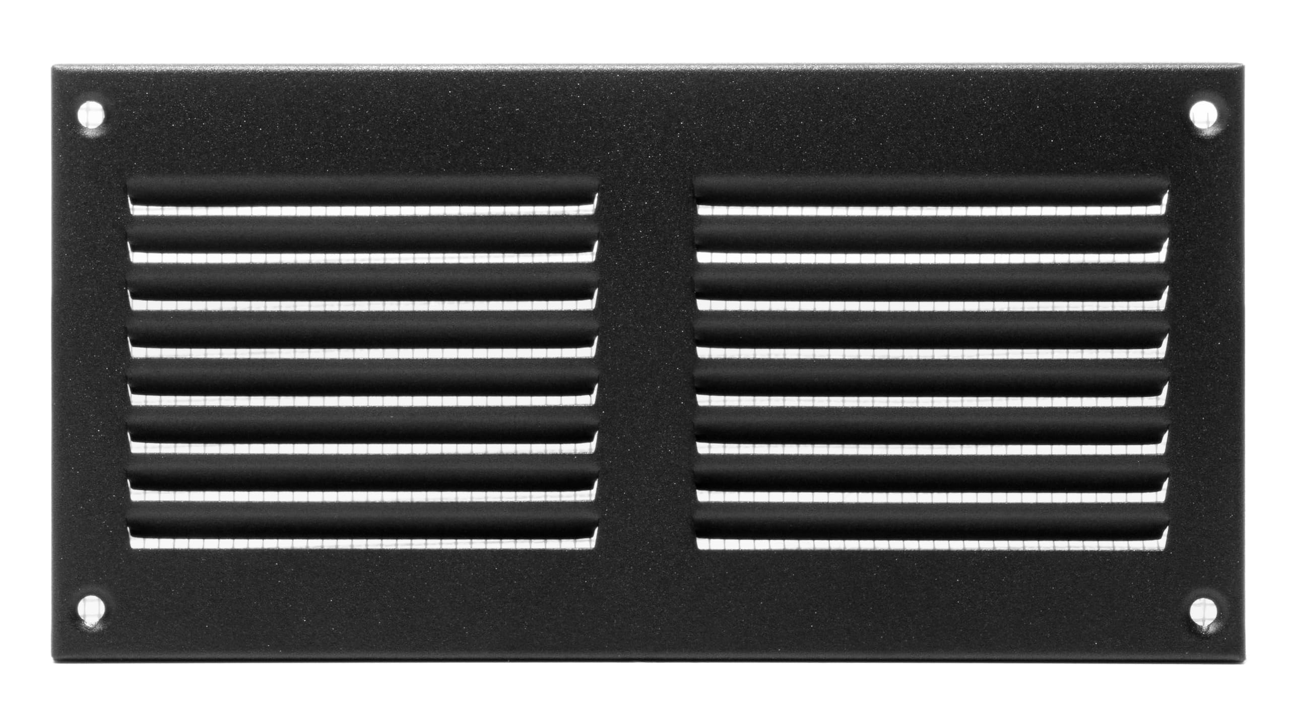 Steinberg14 Anthracite 200x100mm Metal Air Vent Cover with Insect Mesh - 8x4 inch Ventilation Grille - Air Vent Register for Walls and Ceilings - Ventilation Cover for Outdoor and Indoor
