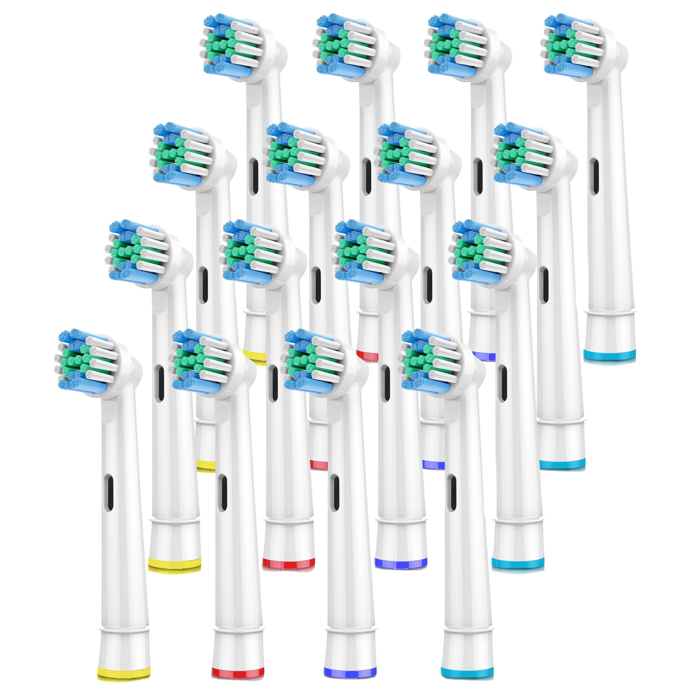 Oral B Compatible Toothbrush Heads, LUPO Replacement Brush Heads for Most Braun Oral B Electric Toothbrushes of Vitality Pro Smart Genius Series, Precision Clean and Plaque Removal (8 Pack)