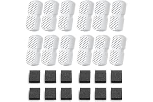 GROOKPET Pet Water Fountain Filters: 24 Dog Water Fountain Filters Replacement - Dog Fountain Filters - Including 12 Filters + 12 Sponges - Suitable for GROOKPET Pet Water Fountain