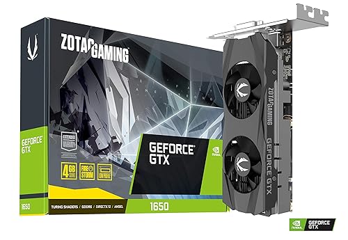 ZOTAC GAMING GeForce GTX 1650 LP 4GB GDDR6 128-bit Gaming Graphics