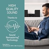 Panasonic SC-PM702EB-K Micro HiFi System 80W Bluetooth CD USB DAB+ Radio Black view 2