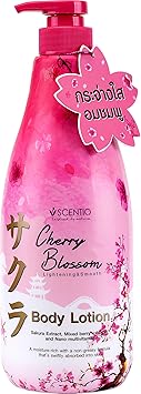 Scentio Cherry Blossom Lightening & Smooth Body Lotion, 700 ml(Made In Thailand)