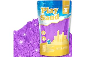NiToy 2.2Lbs Play Sand, Never Dries Out-Fun for 3 Years and up Kids Bulk Refill for Sensory Sand Box Toys, Ideal for Shaping, Squeezing and Molding(Purple)