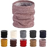 Pukavt Winter Knitted Neck Gaiter For Men And Women Neck Warmer Windproof Ski Mask Face Scarf for Cold Weather Outdoor Sports