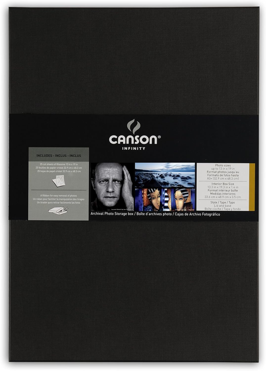 Caja 33,7x48,9x3,5 Canson Infinity Photo Storage para A3+: Amazon.es: Oficina y papelería