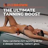 BYROKKO Shine Brown Beta Carotene Tanning Gel Oil 200 ml Pack view 2