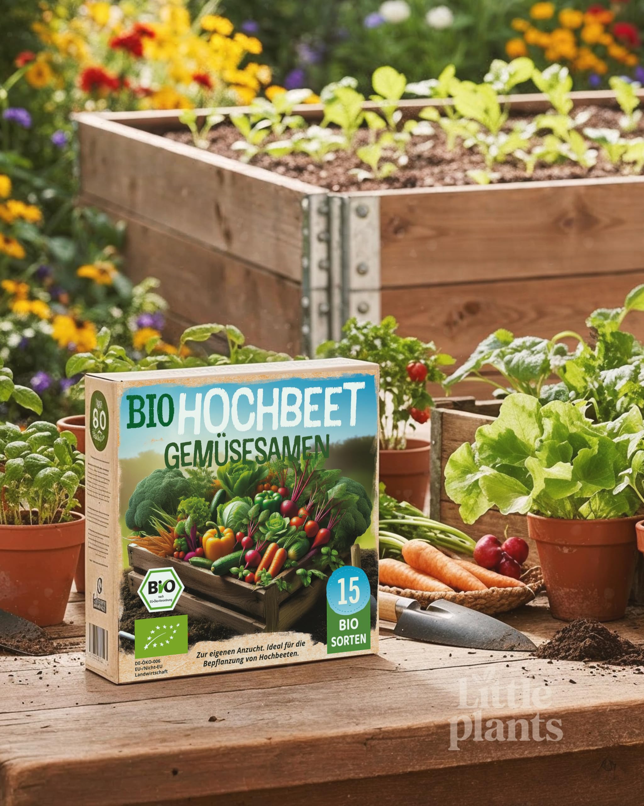 Bio Hochbeet Gemüsesamen Set, 15 Sorten, Samenfest und Keimstark, mit Aussaatkalender und Ebook 7