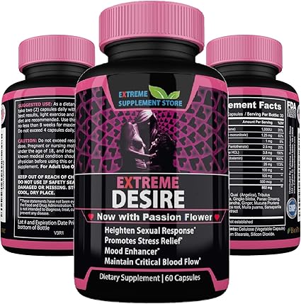 Amazon Com Extreme Desire It S Like Viagra For Women With Tribulus Terrestris For Max Herbal Results This Women S Libido Booster Is A Sexual Enhancer Health Personal Care