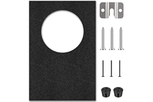 Mindsoft Extra Large Dart Board Wall Protectors Dart Board Backing Felt Wall Tiles Extended Length Dartboard Surround Cork Dartboard Backer Alternative with Bracket Hanging Kit