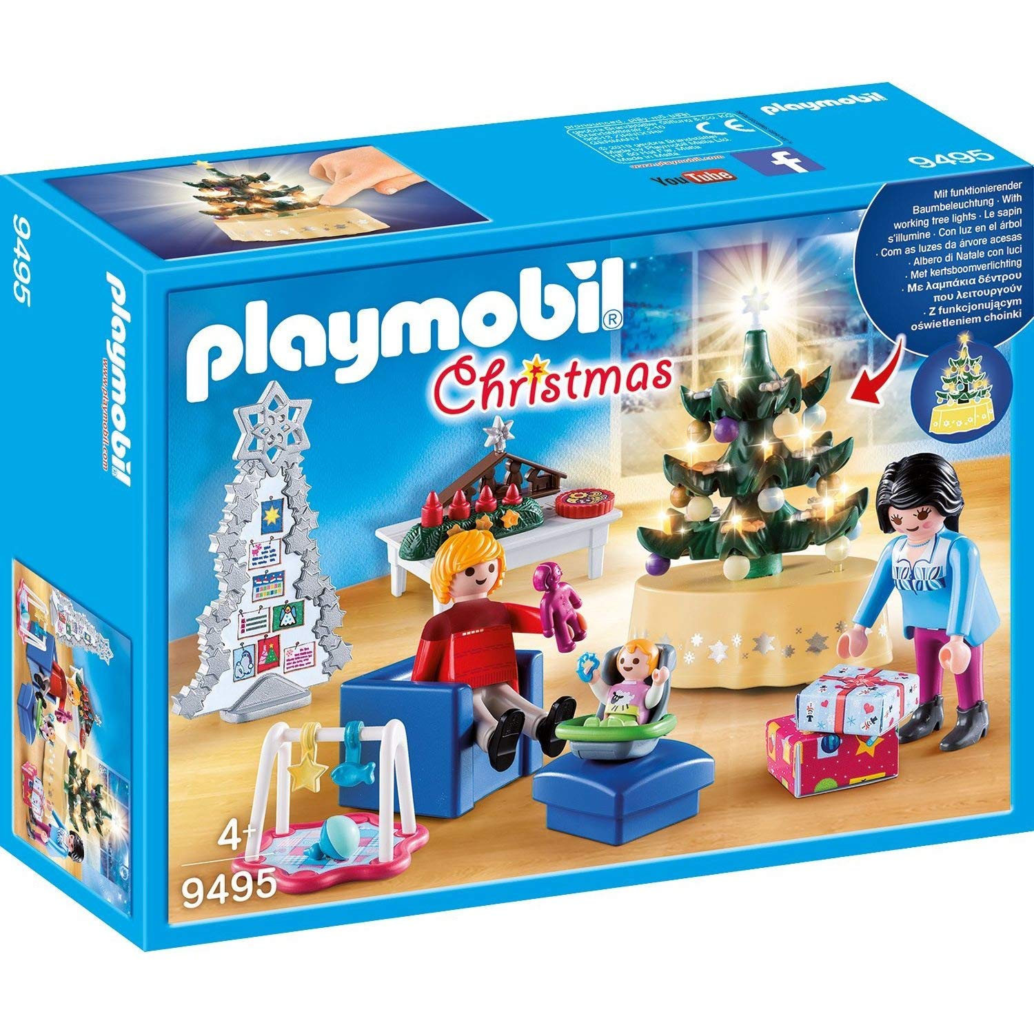 Playmobil Christmas 9495 Christmas Living Room, For Children Ages 4 +