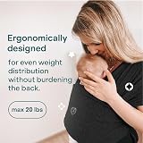 Koala Babycare Baby Sling Easy to Wear Ergonomic Support Black view 7