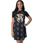 Harry Potter Women's Juniors' Hogwarts Castle Nightgown Pajama Sleep Shirt Top