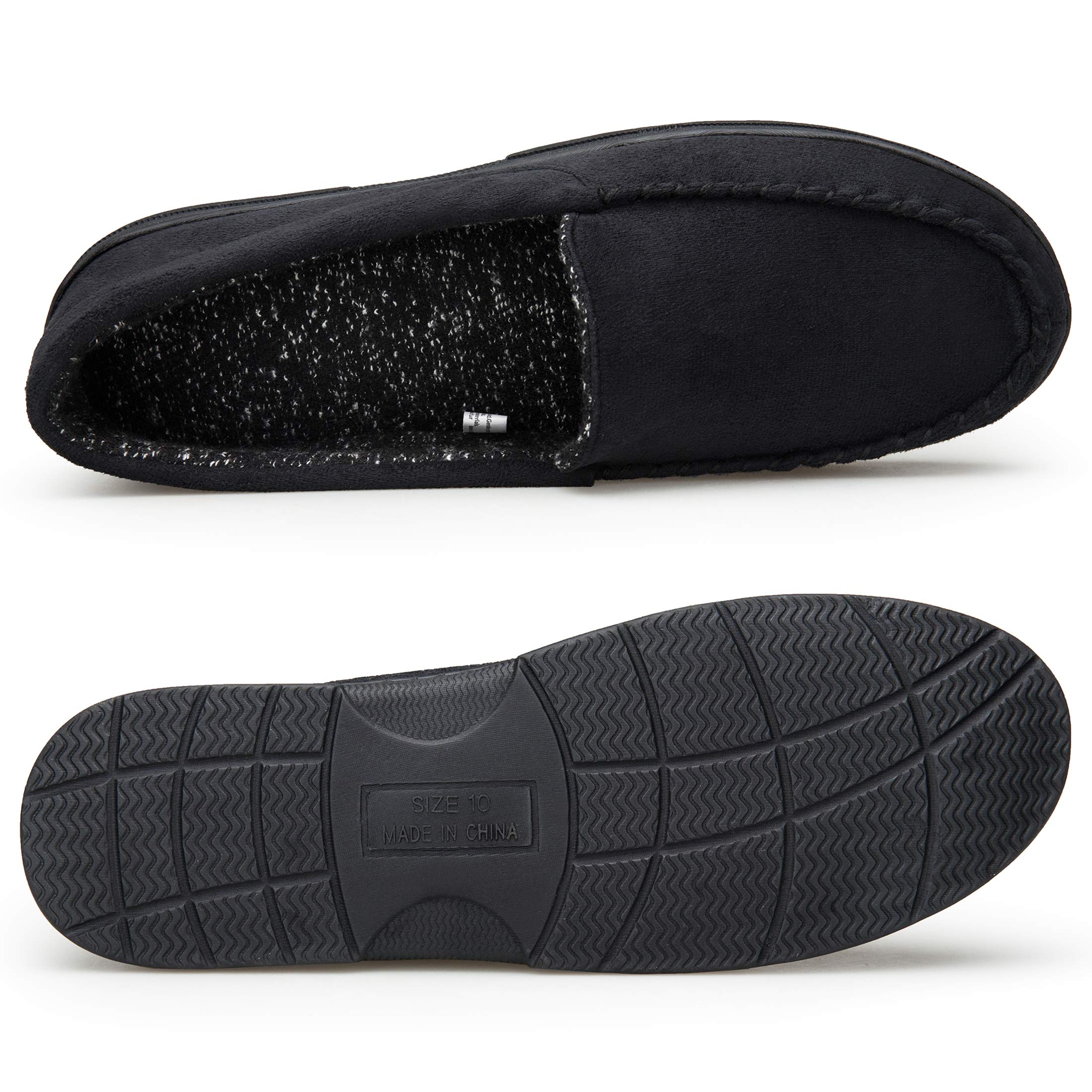 EAST LANDER Men\'s Loafers Suede Leather Slip-On Moccasins Driving Shoes Boat Shoes ELFX001-M1-8