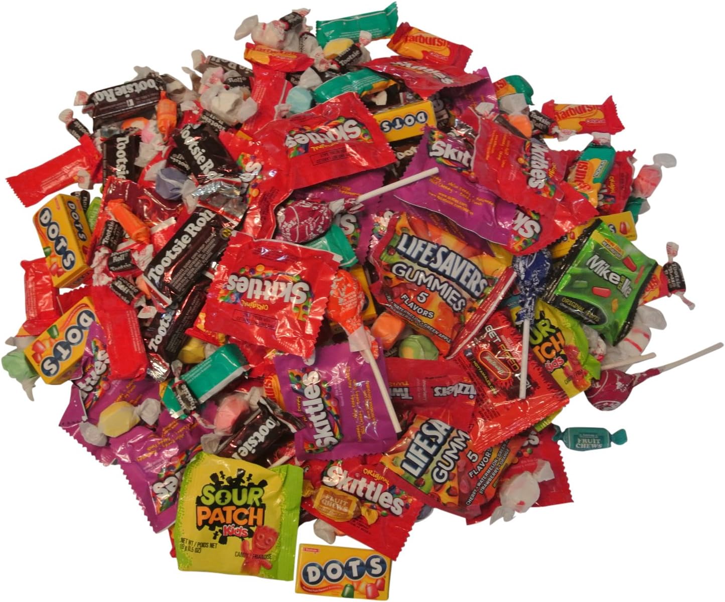 Party Candy Pinata Filler for Birthday Party Gift - Bulk Candies - Twizzlers Licorice, Salt Water Taffy, Tootsie Rolls, Hard Classic, Suckers, Starbursts, Skittles, and More Assortment (Mixed Variety)