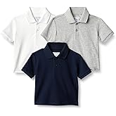 Amazon Essentials Toddler and Baby Boys' Cotton Spandex Polo Shirt