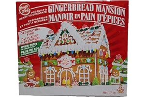 Create - A - Treat Gingerbread House Kit - Large Modern Gingerbread Mansion - 1.7kg - For Adults, Families, Christmas Lovers 