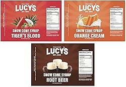Lucy's Family Owned Shaved Ice Snow Cone Syrups