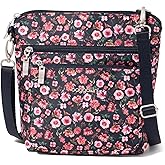 Baggallini Modern Pocket Crossbody Bag for Women, 8.5"x8.5" Handbag Purse with RFID, Lightweight Water-Resistant