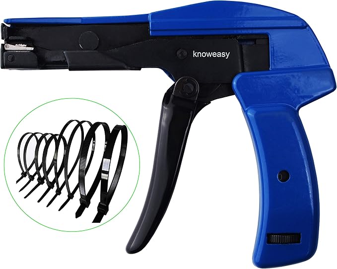 Cable Tie Gun,Knoweasy Fastening Cable Tie Tool,DieCast Steel Flush