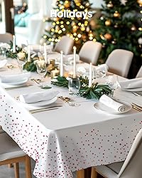 Pureegg Plastic Table Cloth Disposable 10 Pack, 54