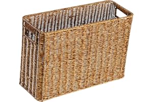 Generic Narrow Basket Bin Storage Bin Multipurpose Storage Basket Narrow and Tall Brown Toy Baskets for Bedroom Closet Bathro