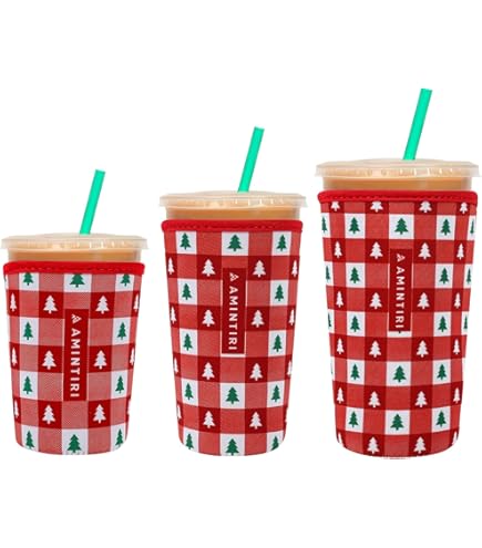 Sok It Java Sok Reusable Neoprene Insulator Sleeve For Iced Coffee Cups (Teal Po