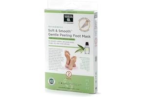 Earth Therapeutics Soft & Smooth Gentle Peeling Foot Mask - 2 Pairs