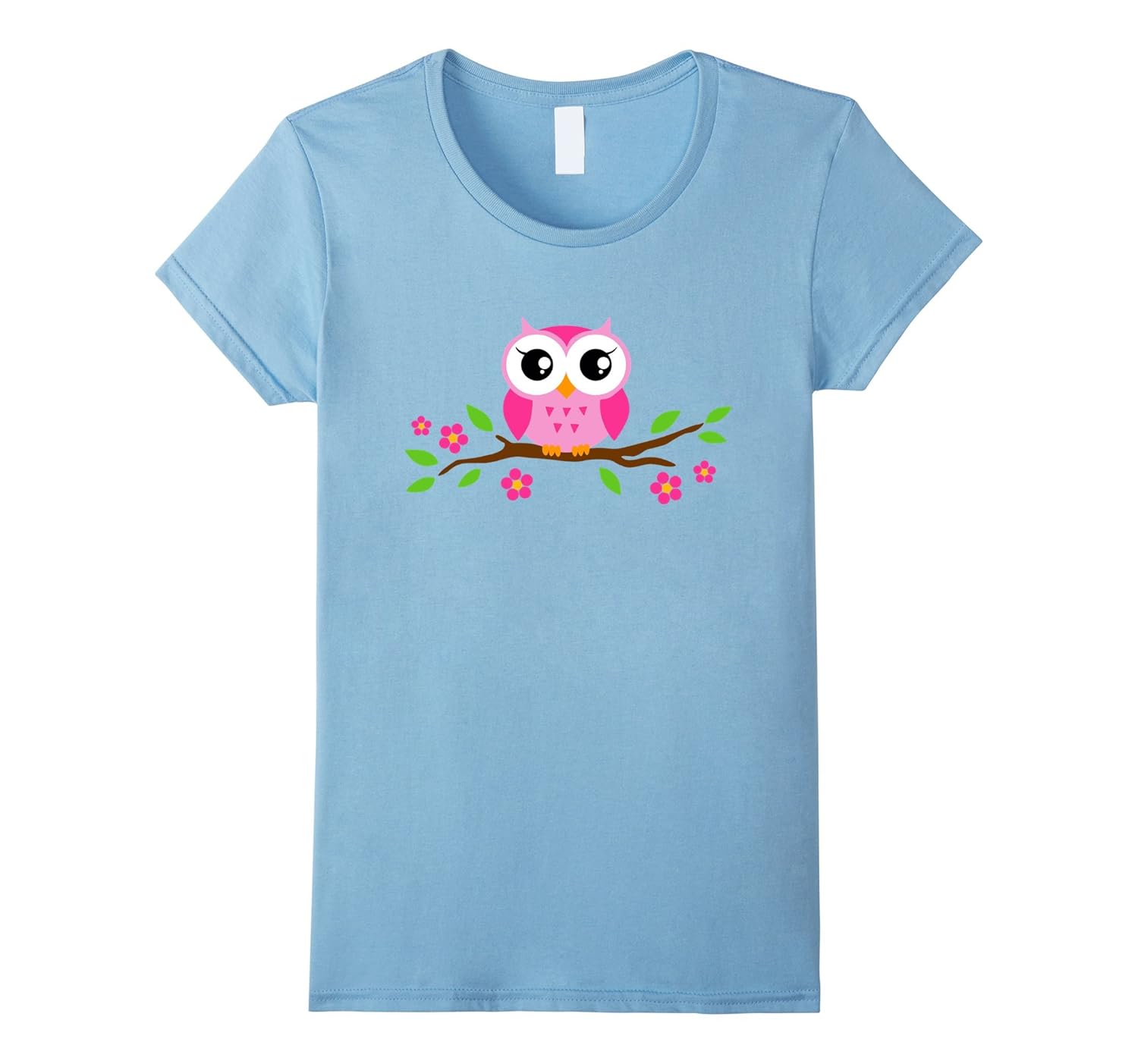 Cute Owl Flower T shirt for Girls Birthday Funny Owl T shirt