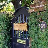 EDSG Personalised Wooden Garden Sign Plaque 186x92mm Outdoor Welcome view 5