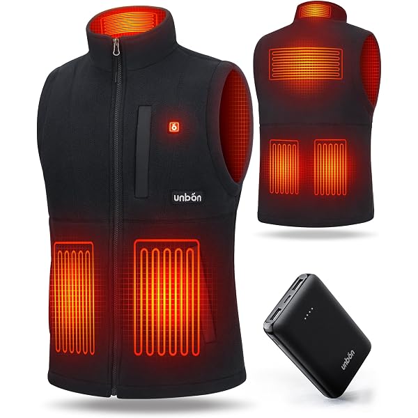 Gilet Chauffant Rechargeable USB Telguua Gilet Chauffant Pour Homme Avec Batterie Externe Gilet Chauffant Homme Batterie