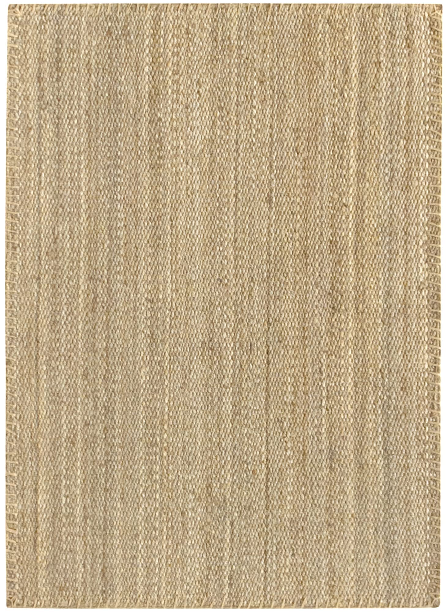 HAMID - Rug Jute Granada Natural Colour, Jute Rug, Area Rug 100% Jute Fibre, Handmade, Braided Rug for Home, Living Room, Floor Carpet, (170x120)
