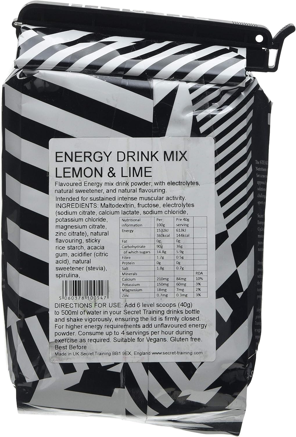 Stealth 660 g Lemon and Lime Energy Drink Mix Powder BigaMart