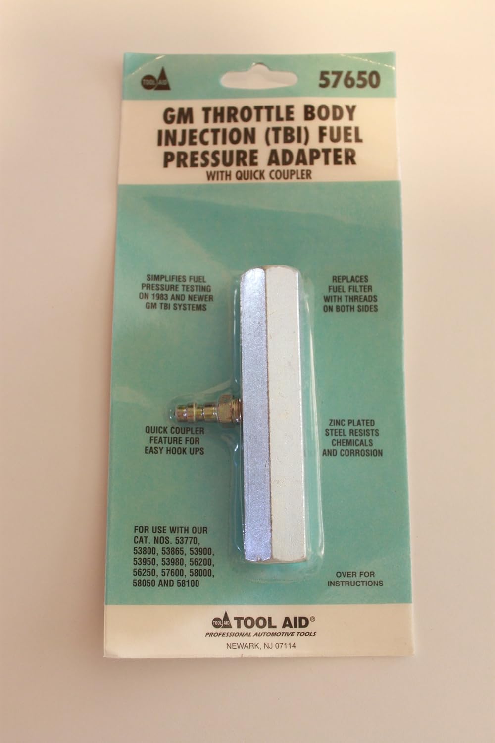 Tbi Throttle Body Injection Fuel Pressure Gauge Adapter Adapter View