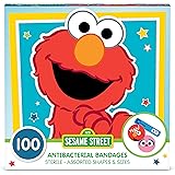 Sesame Street Kids Bandages, 100 CT | Great for Birthdays, Party Supplies Favors, Stickers, Stocking Stuffer or White Elephan