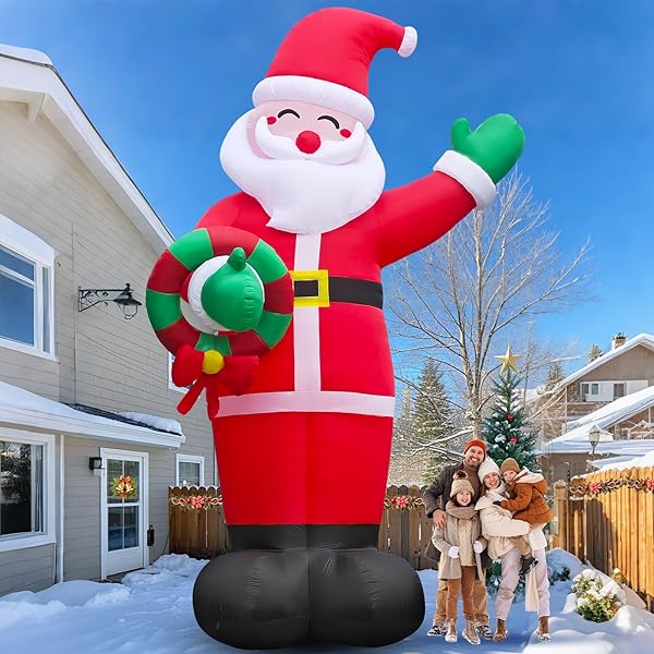 DANXILU 20 FT GIANT CHRISTMAS INFLATABLES SANTA CLAUS...