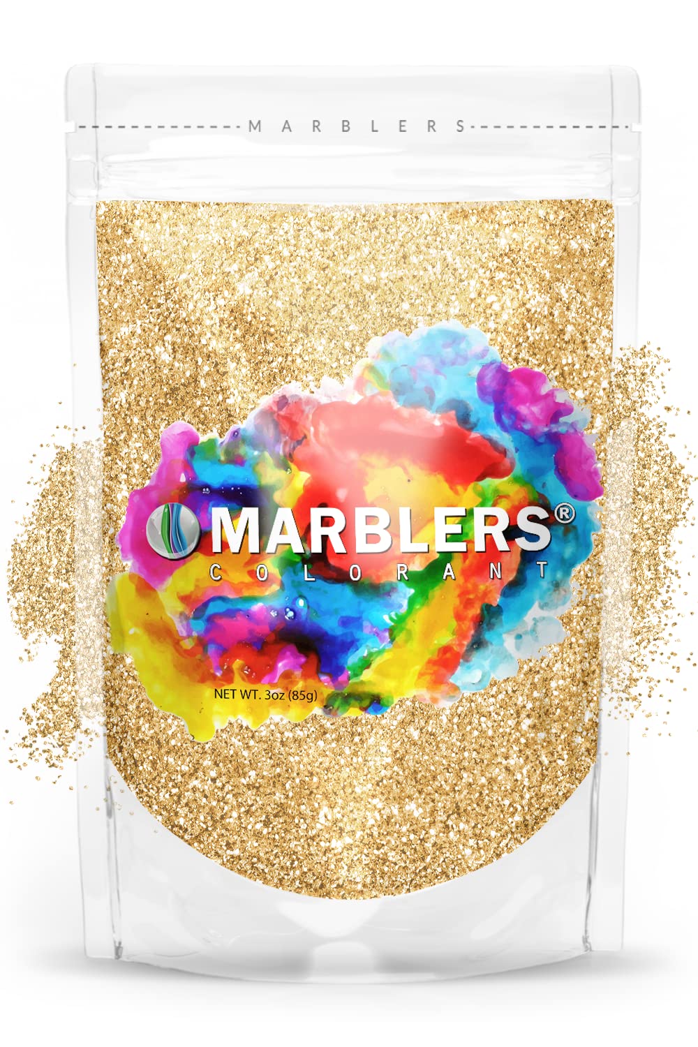 MARBLERS Twinkle Glitter [Silk Beige] 3oz (85g) | Fine | Non-Toxic, Vegan, Cruelty-Free | Face, Body, Eyeshadow, Hair, Festival, Party Makeup | Nail Art, Polish | Resin, Tumbler, Slime, Craft — image 1