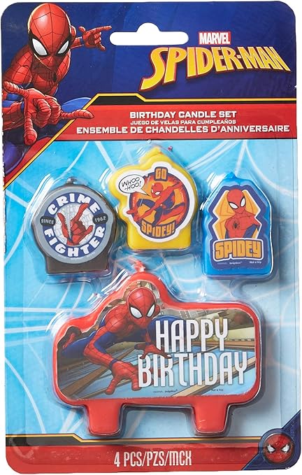 Multicolor Amscan Spider Manwebbed Wonder Birthday Candle Set Standard Home Garden Home Kitchen Montibello Com