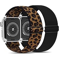 AK Adjustable Elastic Watch Band Compatible for Apple Watch Band 38mm 40mm 42mm 44mm, Soft Stretch Bracelet Women Strap…