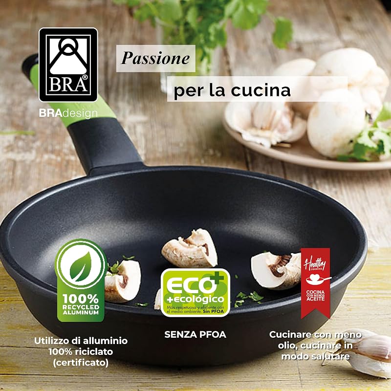 Prior | Wok 24 cm, Alluminio fuso, antiaderente