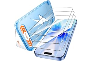 Mkeke for iPhone 17 Screen Protector 3 Pack, [9H+ Hardness] [Military-Grade Drop Protection] [Sensitive Touch] [Easy Installation] [HD Clear] Full Edge Coverage Tempered Glass for 6.3 inch