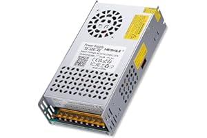 MEISHILE 48V 12.5A 600W Switching Power Supply Adapter AC to DC Transformer Converter for LED Driver Strip Light Lamp, Machine, 120V 110V to 48Volt 3A 4A 5A 6A 8A 10Amp