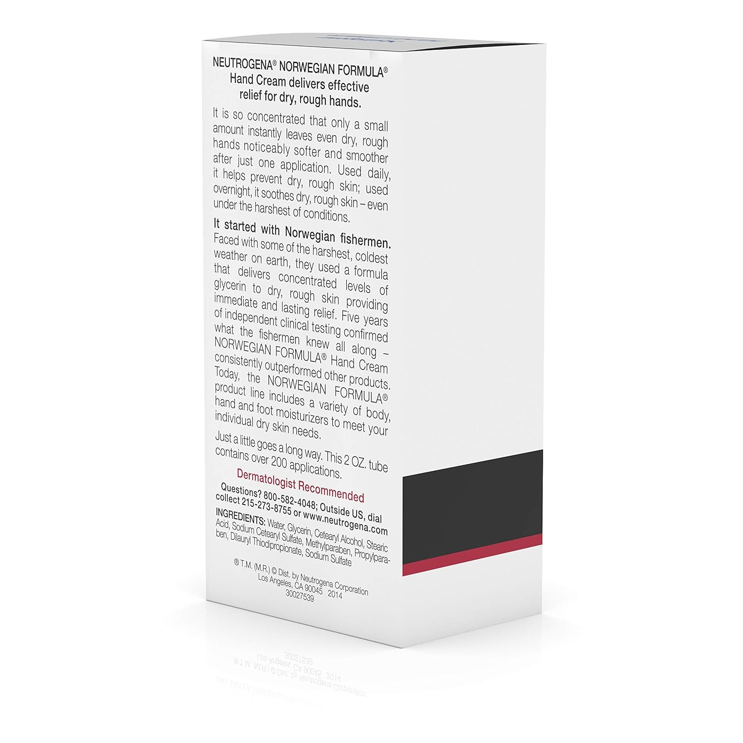 Neutrogena Norwegian Formula Moisturizing Hand Cream Formulated with Glycerin for Dry, Rough Hands, Fragrance-Free Intensive Hand Lotion, 2 oz : Beauty